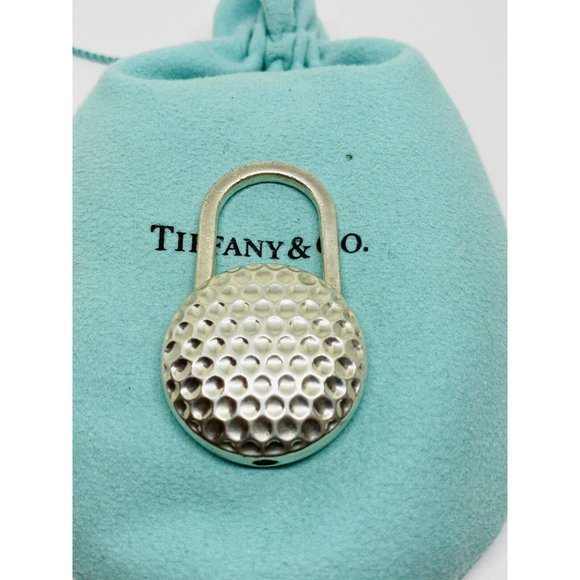 Tiffany & Co. Sterling Silver Golf Ball Keychain Key Ring in Box! 65 grams - Picture 5 of 6